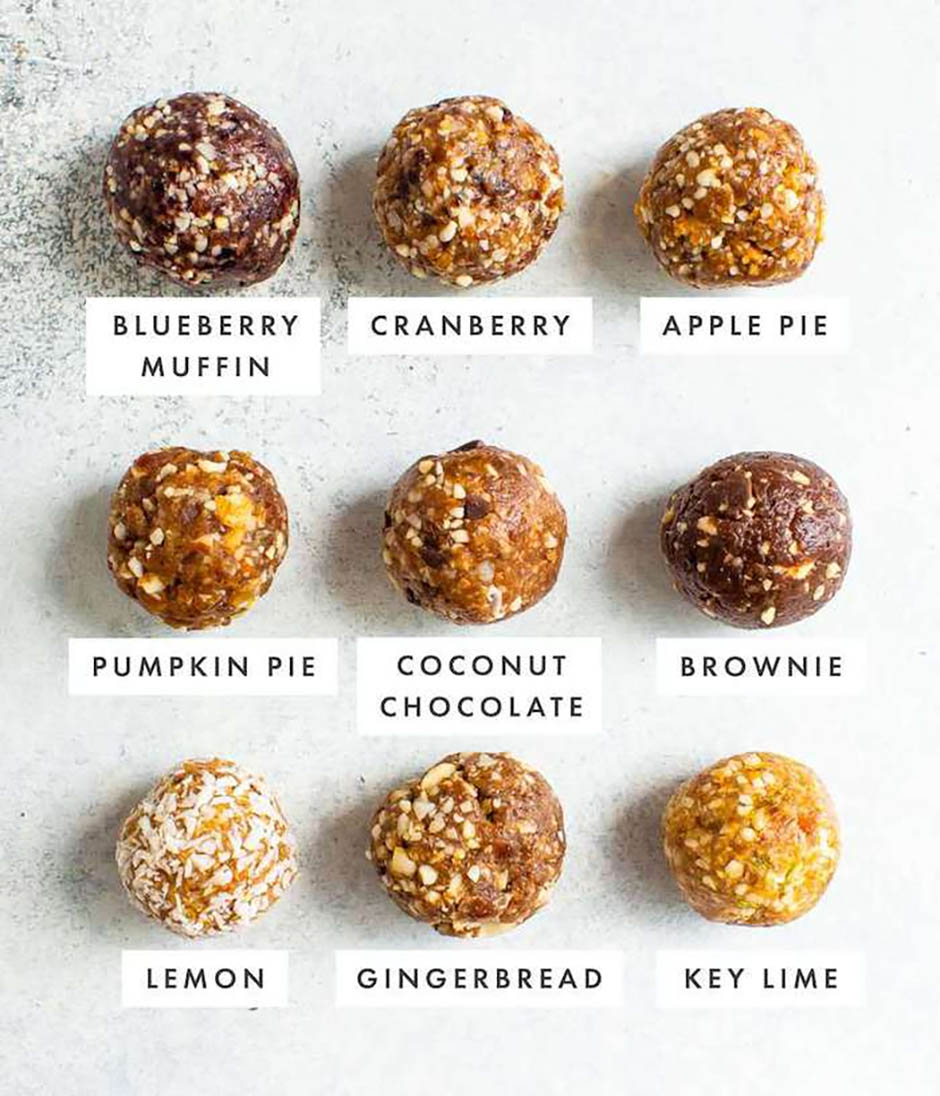 Date Energy Ball Flavors